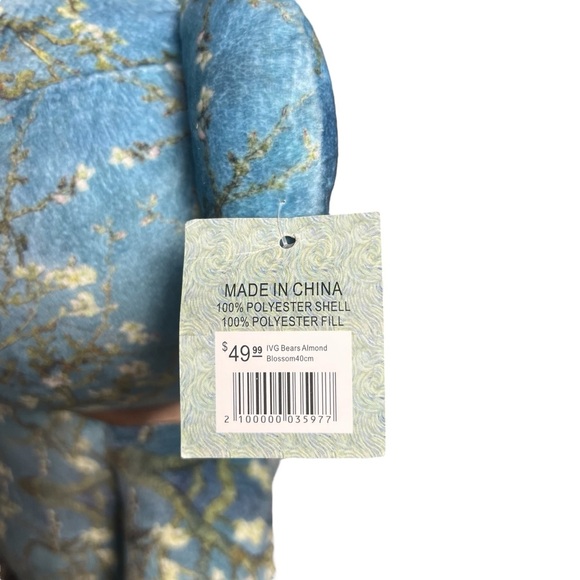 NWT Van Gogh Immersive Exhibition Blue Teddy Bear Almond Blossoms Plush - Picture 5 of 6